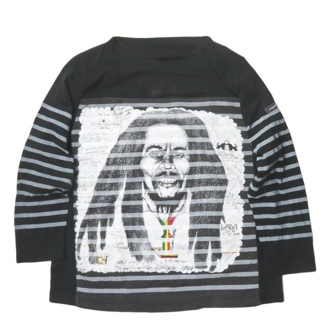 Hurray Hurray Composition フレイフレイ Remake Border L S Tee リメイクボーダーロングスリーブtシャツ C4006 0 ブラック 再構築 Mc Mc Loopヤフーショッピング店 通販 Yahoo ショッピング