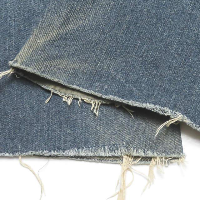 スビ TSUBI ヴィンテージ加工 カットオフブーツカットデニムパンツ 30 ブルー KSUBI ボトムス |  | 11