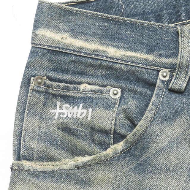 スビ TSUBI ヴィンテージ加工 カットオフブーツカットデニムパンツ 30 ブルー KSUBI ボトムス |  | 03