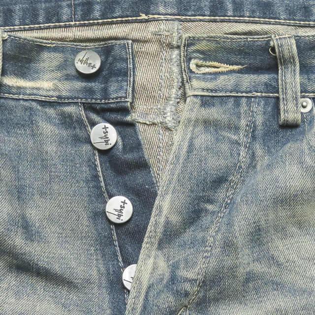 スビ TSUBI ヴィンテージ加工 カットオフブーツカットデニムパンツ 30 ブルー KSUBI ボトムス |  | 04