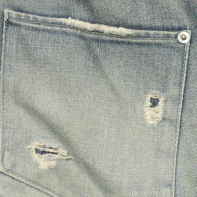 スビ TSUBI ヴィンテージ加工 カットオフブーツカットデニムパンツ 30 ブルー KSUBI ボトムス |  | 07