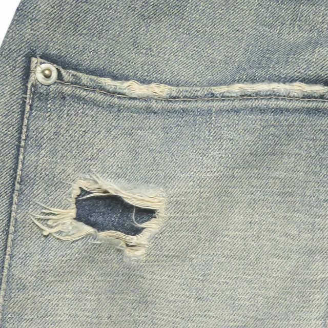 スビ TSUBI ヴィンテージ加工 カットオフブーツカットデニムパンツ 30 ブルー KSUBI ボトムス |  | 08