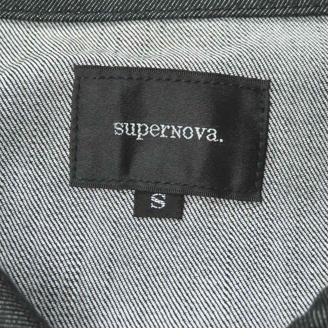 supernova. スーパーノヴァ Big Jean Track Coat - Tencel Denim バイカラー オーバーサイズデニムジャケット S インディゴ/カーキ mc64441 |  | 02