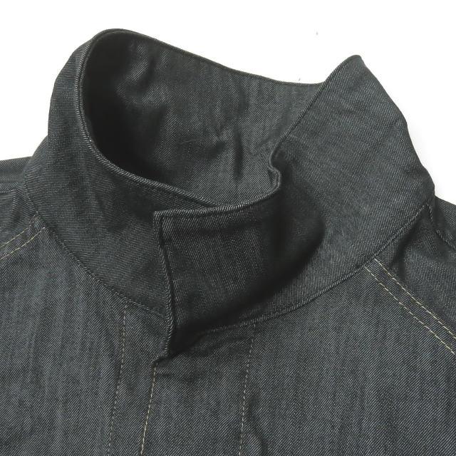 supernova. スーパーノヴァ Big Jean Track Coat - Tencel Denim バイカラー オーバーサイズデニムジャケット S インディゴ/カーキ mc64441 |  | 04