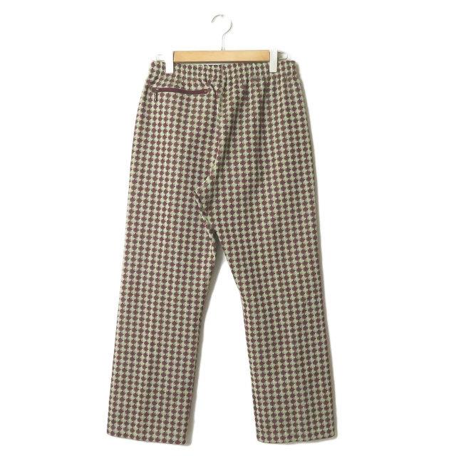 ニードルス Needles 20SS 日本製 Track Pant Poly Jacquard トラックパンツ ポリジャガード GL227 M  Houndstooth 千鳥格子 イージーパンツ ジャージ ボトムス