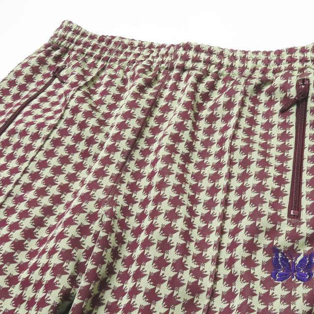 ニードルス Needles 20SS 日本製 Track Pant Poly Jacquard トラックパンツ ポリジャガード GL227 M  Houndstooth 千鳥格子 イージーパンツ ジャージ ボトムス