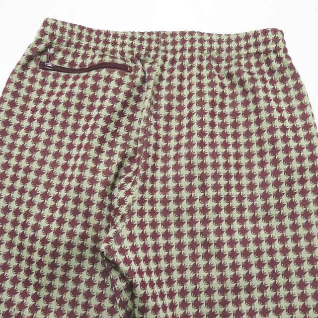 ニードルス Needles 20SS 日本製 Track Pant Poly Jacquard トラックパンツ ポリジャガード GL227 M  Houndstooth 千鳥格子 イージーパンツ ジャージ ボトムス