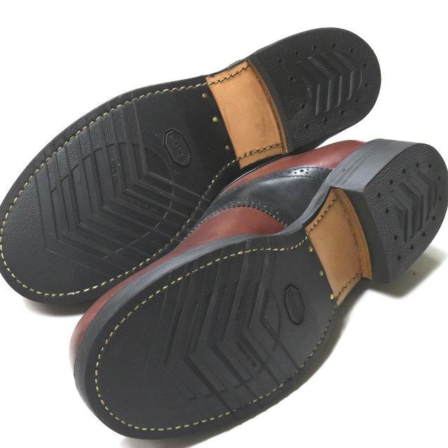 【VIPセール】ソニックラブ Sonic Lab Saddle Shoe - Cordovan コードヴァン サドルシューズ DX-969 9(27-27.5cm) ブラウン/ブラック レザーシューズ 革靴 シューズ ダイヤル式 自転車靴