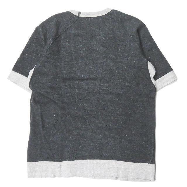 メルツベーシュヴァーネン Merz b.Schwanen ドイツ製 H/S CREW SWEAT ハーフスリーブクルーネックスウェット 8073021132 6 チャコール トレーナー |  | 01