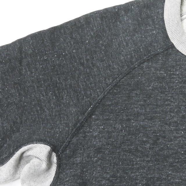 メルツベーシュヴァーネン Merz b.Schwanen ドイツ製 H/S CREW SWEAT ハーフスリーブクルーネックスウェット 8073021132 6 チャコール トレーナー |  | 04