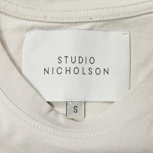スタジオニコルソン STUDIO NICHOLSON LETRA コットンクルーネックTシャツ SNM-004 S ナチュラル 半袖 トップス |  | 02