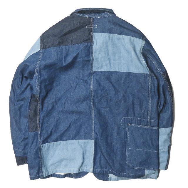 エンジニアードガーメンツ Engineered Garments 19SS Logger Jacket - Washed 8oz Denim  パッチワークデニム ロガージャケット XS MED INDIGO カバーオール