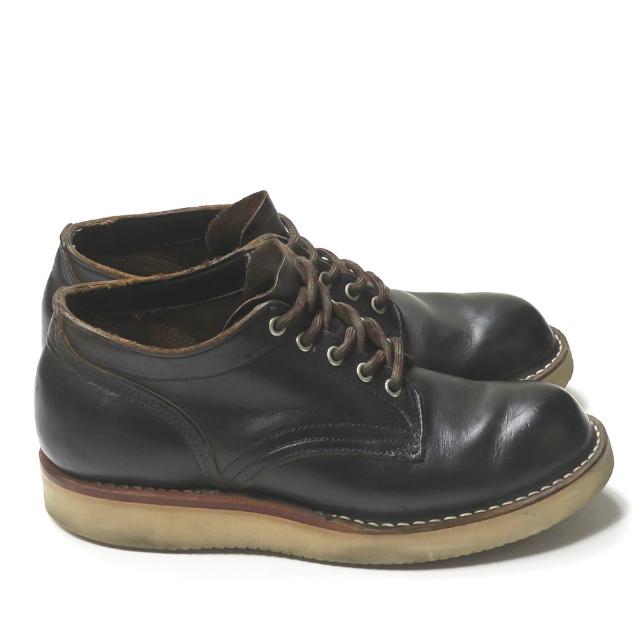 ハソーン HATHORN MACHINE OXFORD SHOES 104NWC BLACK ROUGHOUT 