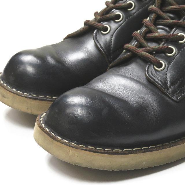 ハソーンブーツ HATHORN BOOTS アメリカ製 MACHINE OXFORD 104NWC オックスフォードワークブーツ US7.5E(25.5cm) ブラック レザー WHITE’S 短靴 シューズ |  | 04