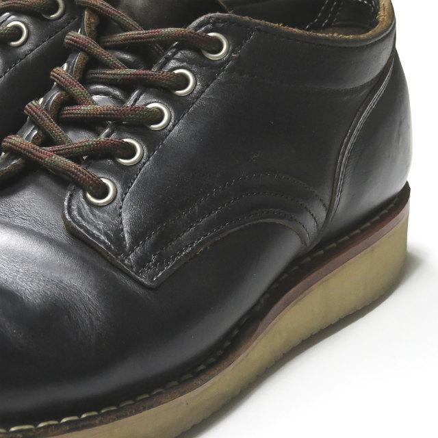 ハソーン HATHORN MACHINE OXFORD SHOES 104NWC BLACK ROUGHOUT 