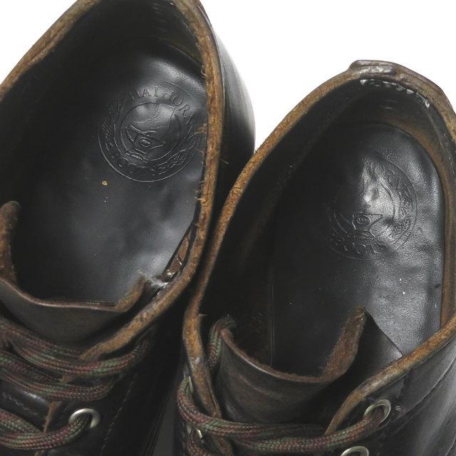 ハソーンブーツ HATHORN BOOTS アメリカ製 MACHINE OXFORD 104NWC オックスフォードワークブーツ US7.5E(25.5cm) ブラック レザー WHITE’S 短靴 シューズ |  | 09
