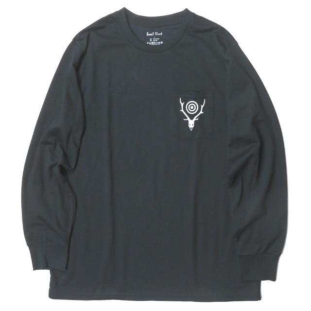 サウスツーウェストエイト S2W8 South2 West8 20AW 日本製 L/S Round Pocket Tee - Circle Horn  ロングスリーブラウンドポケットTシャツ HM900 L ブラック : mc65288 : LOOPヤフーショッピング店 - 通販 -