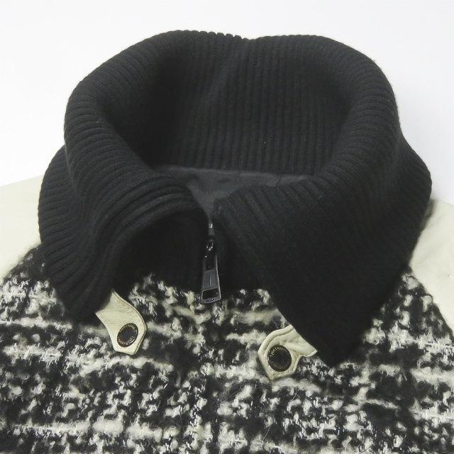 (*5様 1piu1uguale3 DONKEY ZIP STADIUM 羊革 1PIU1UGUALE3 DONKEY ZIP STADIUM / BLACK | ALL ITEM | rumbleFISH