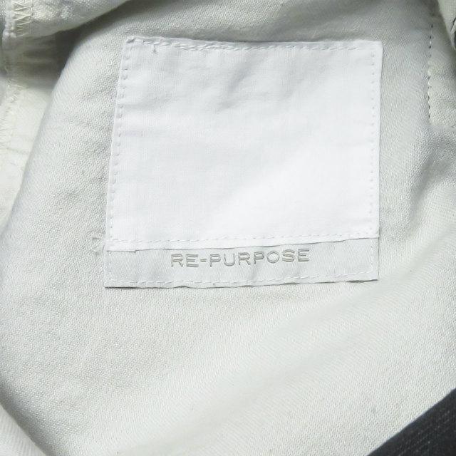 RE-PURPOSE リパーパス 日本製 VELCRO AJUST PANTS ベルクロアジャストパンツ REPU17SS03A M グレー タック ワイド デニム mc65315 |  | 02