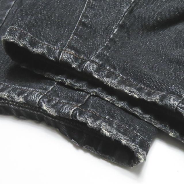 ニードルス Needles 日本製 H.D. Pant - Jean / 12oz Denim / Vintage ヒザデルパンツ FK156 XS ブラック デニム ワイド ボトムス |  | 07