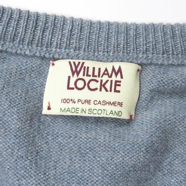 ウィリアムロッキー WILLIAM LOCKIE スコットランド製 カシミヤVネックニット 42 ブルー セーター 長袖 プルオーバー ウール トップス |  | 02