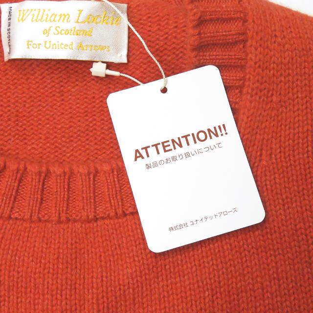 ウィリアムロッキー WILLIAM LOCKIE x UNITED ARROWS 別注 スコットランド製 クルーネックニット 1113-343-4071 40 オレンジ セーター ウール |  | 03