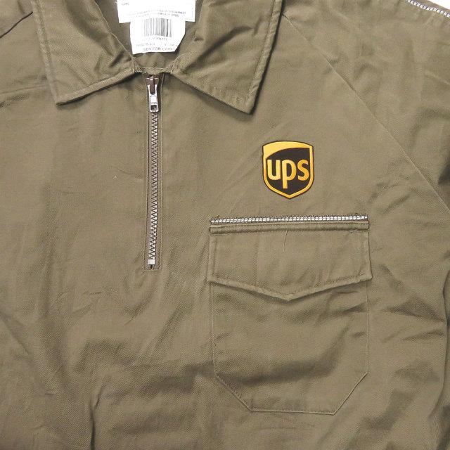 TWINHILL Ups 企業ロゴ プルオーバーワークジャケット TWINHILL Ups 企業ロゴ ハーフジップ プルオーバー ワーク