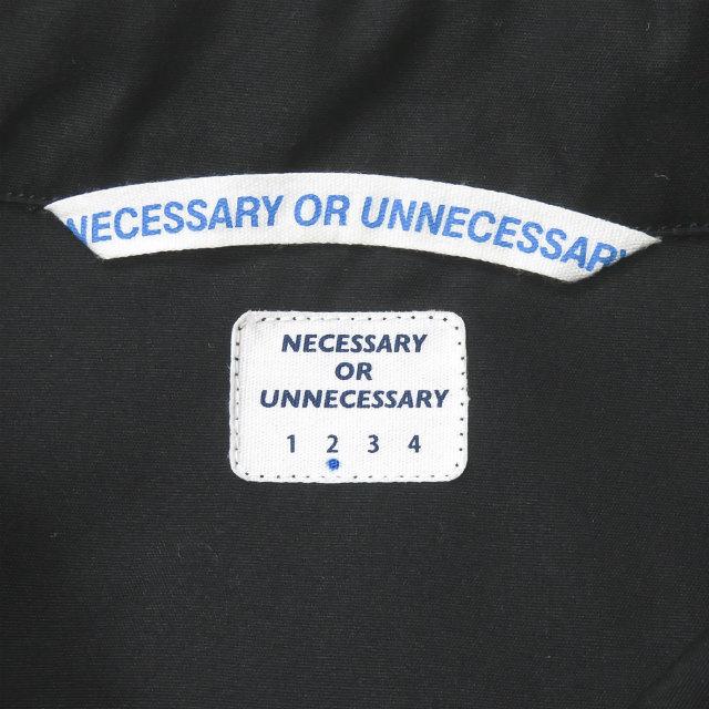 ネセサリーオアアンネセサリー Necessary or unnecessary 日本製 UNIFORM TOP ユニフォームトップ 90011457 2(M) ブラック スウィングトップ ブルゾン |  | 02