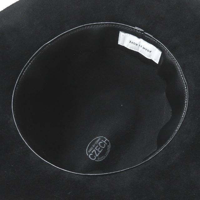 アダムエロペ ADAM ET ROPE TONAK ウールフェルトハット ONE ブラック ワイドブリム チェコ 帽子 |  | 05