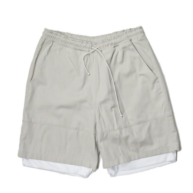 North Hill ノースヒル 19SS TWILL SP SHORTS ツイルイージーショーツ L ベージュ メッシュレイヤード ボトムス mc65747 | 