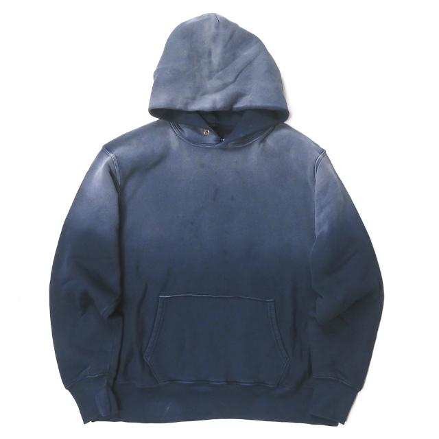 レスティエン ロンハーマン LES TIEN x Ron Herman 20SS 別注 アメリカ製 グラデーションフーディー L ネイビー スウェット プルオーバーパーカー | 