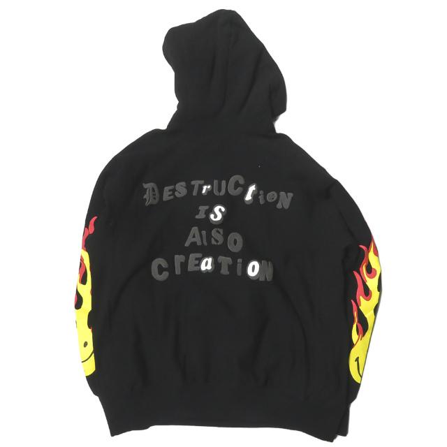 レディメイド READYMADE 20SS 日本製 SMILE HOODIE スマイルフーディー RE-CO-BK-00-00-106 M ブラック スウェット パーカー トップス |  | 01