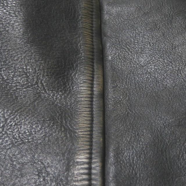 ダブルアールエル RRL Leather Car Coat レザーカーコート S ダーク