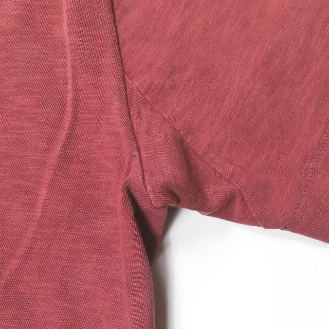 メルツベーシュヴァーネン Merz b.Schwanen ドイツ製 ソリッドクルーネックTシャツ 6 ボルドー コットン トップス |  | 04