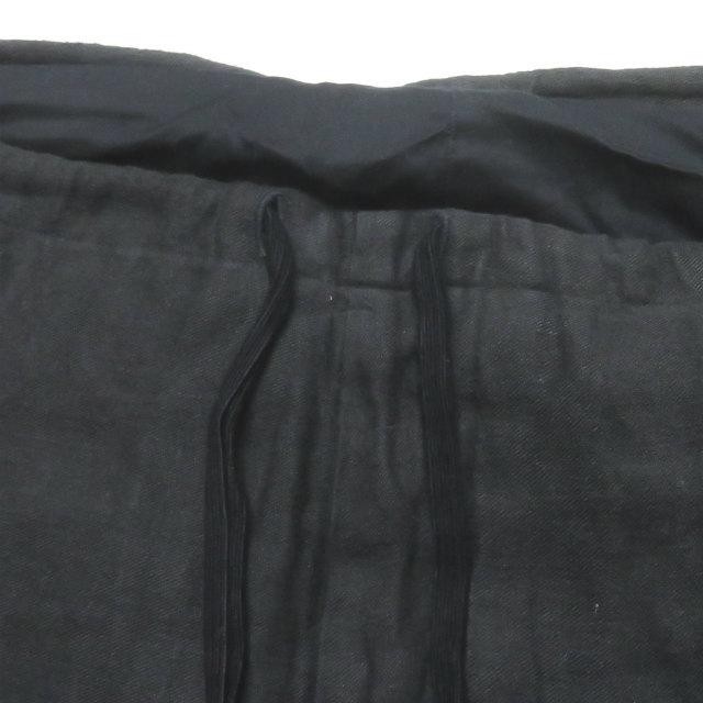 コモリ COMOLI 日本製 Linen Brushed Drawstring Pants リネン起毛