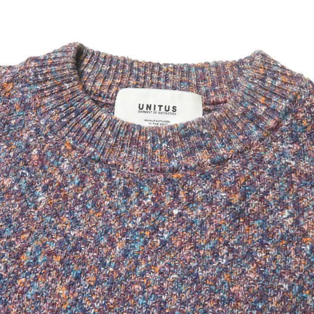 UNITUS ユナイタス 18SS 日本製 MARBLE KNIT マーブルニット M MIX 