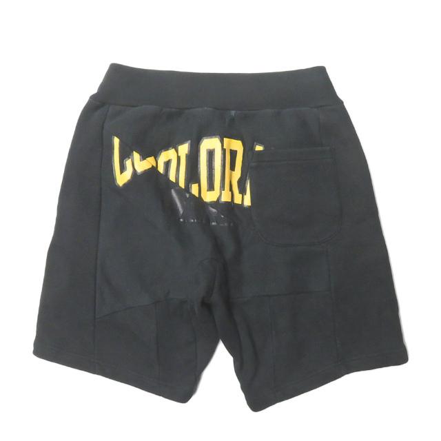 インク ink 日本製 Remake Sweat Shorts リメイクスウェットショーツ M ブラック ショートパンツ ボトムス |  | 01