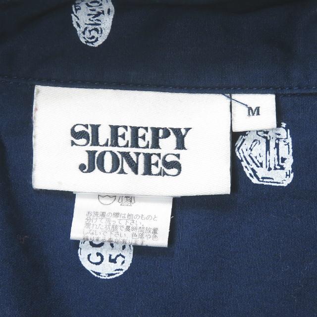 スリーピージョーンズ SLEEPY JONES ポーランド製 PILLS パイピング パジャマシャツ 11-11-1345-477 M ネイビー 長袖 コットン 総柄 トップス |  | 02
