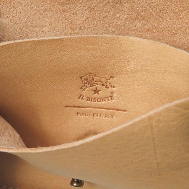 イルビゾンテ IL BISONTE イタリア製 レザーカードケース ライトブラウン 二つ折り 名刺入れ |  | 04