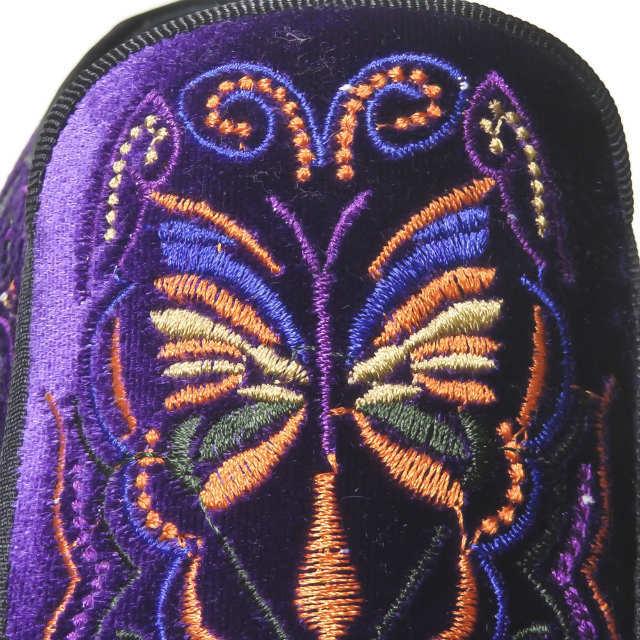 ニードルス Needles 20AW VELVET MULE - PAPILLON EMBROIDERY