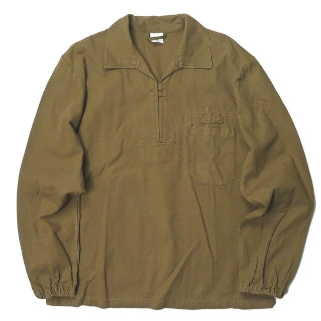 ASTONA チェコ軍 ミリタリースモックシャツ M程度 カーキ プルオーバー 