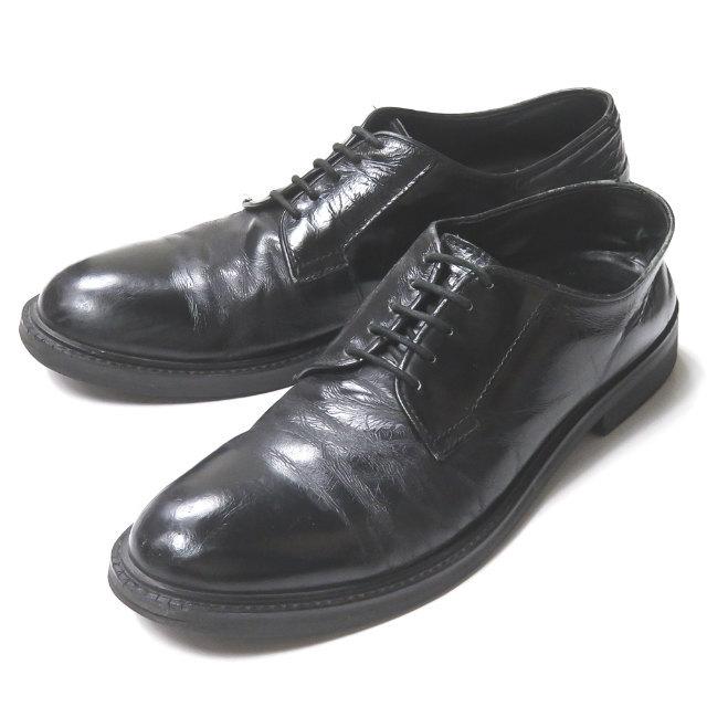 エヌハリウッド ミスターハリウッド N.HOOLYWOOD プレーントゥレザーシューズ US8.5(26.5cm) ブラック 革靴 サービス