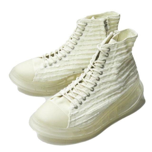 グラウンズ MIKIO SAKABE ミキオサカベ grounds x ROYAL FLASH 21SS 別注 Hi VORTEX R サイドジップハイカットスニーカー 43(27.5cm) ホワイト | 