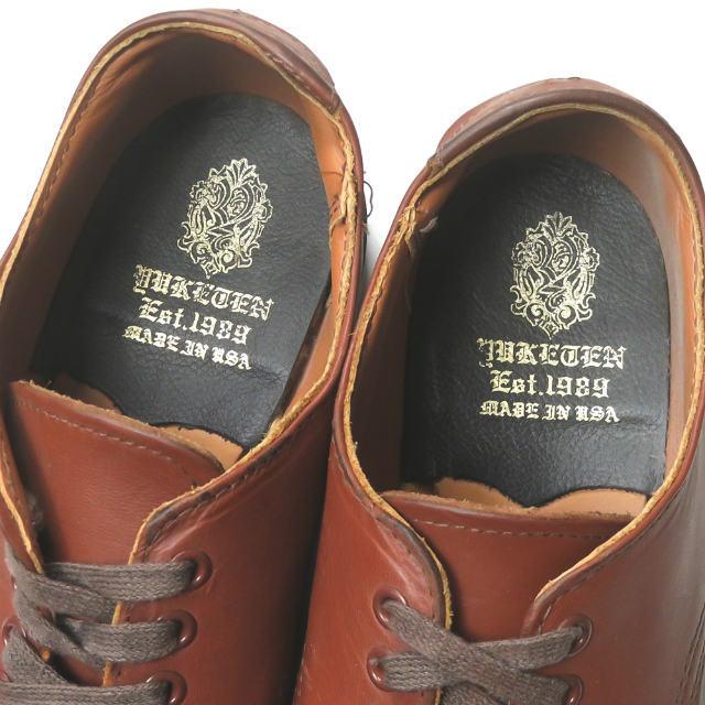 ユケテン YUKETEN アメリカ製 POSTMAN SHOES ポストマンシューズ 31355 US8.5C(26.5cm) ブラウン プレーントゥ 外羽根 革靴 レザーシューズ シューズ |  | 08