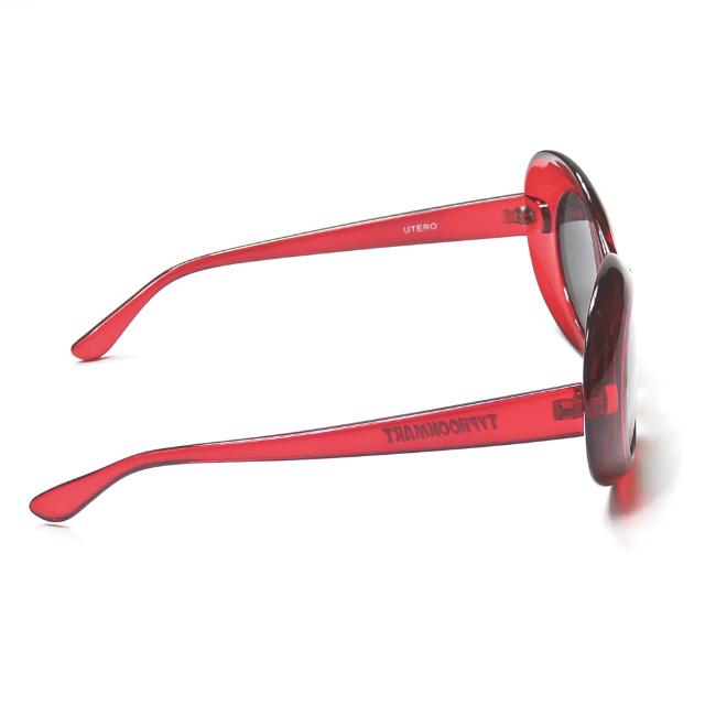 タイフーンマート TYPHOONMART GRUNGE オーバルサングラス クリアレッド/ブラック UTERO 眼鏡 メガネ |  | 02