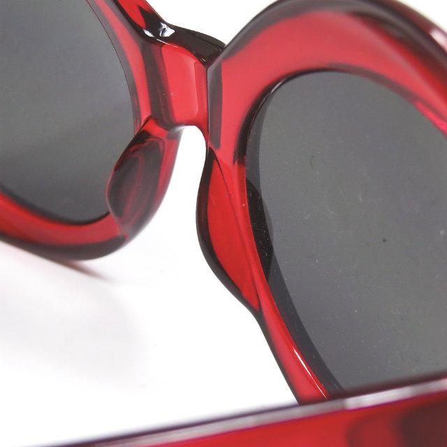 タイフーンマート TYPHOONMART GRUNGE オーバルサングラス クリアレッド/ブラック UTERO 眼鏡 メガネ |  | 05