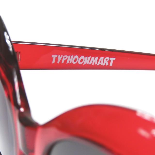 タイフーンマート TYPHOONMART GRUNGE オーバルサングラス クリアレッド/ブラック UTERO 眼鏡 メガネ |  | 06