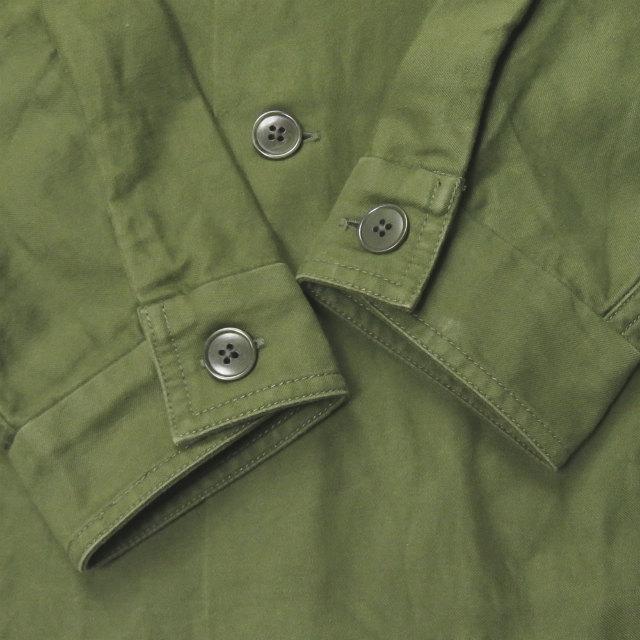ヤエカライクウェア YAECA LIKE WEAR 20SS 日本製 BAKER SHIRT ベイカーシャツ 20101 38(M) OLIVE(SATIN) ミリタリー トップス |  | 05