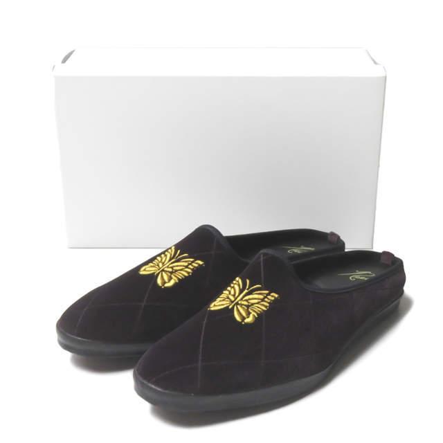 ニードルス Needles Papillon Emb. Mule - Pe/C Velvet / Opal Finished  パピヨン刺繍ベロアミュール FK058 US9(27cm) Bordeaux サンダル シューズ :mc67044:LOOPヤフーショッピング店 -  通販 -