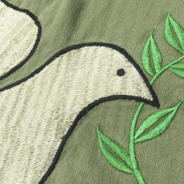 ポロ・ラルフローレン POLO RALPH LAUREN 20AW Peace Love Polo Overshirt ピースラブポロ オーバーシャツ M オリーブ 刺繍 ミリタリー ジャケット |  | 10